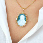 cameo mother pendant