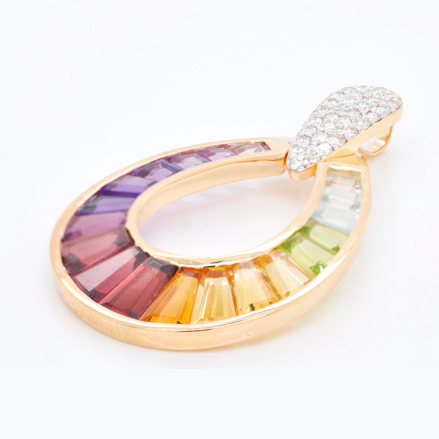 rainbow pendant necklace