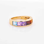 multicolor band ring