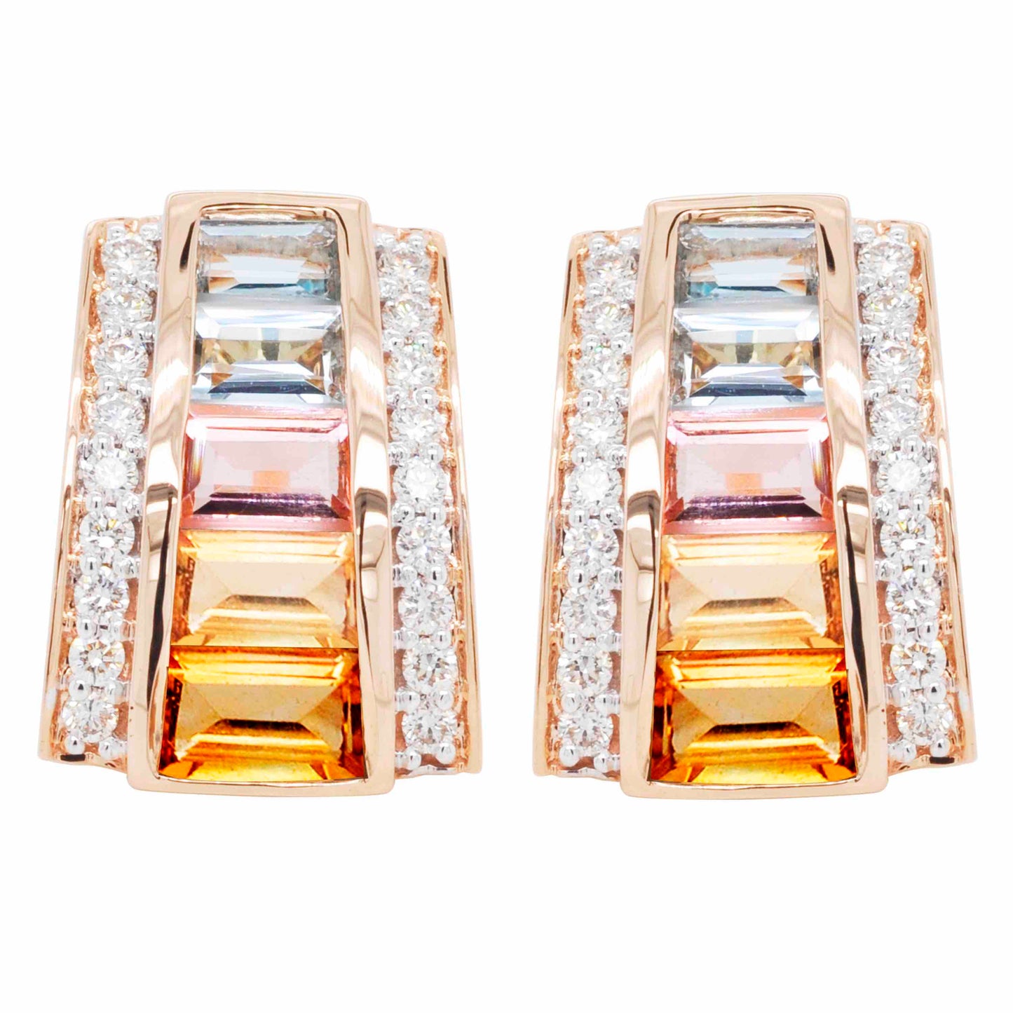 blue topaz stud earrings