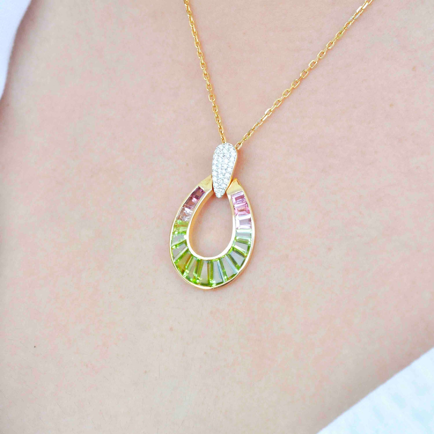 Peridot Pendant Necklace