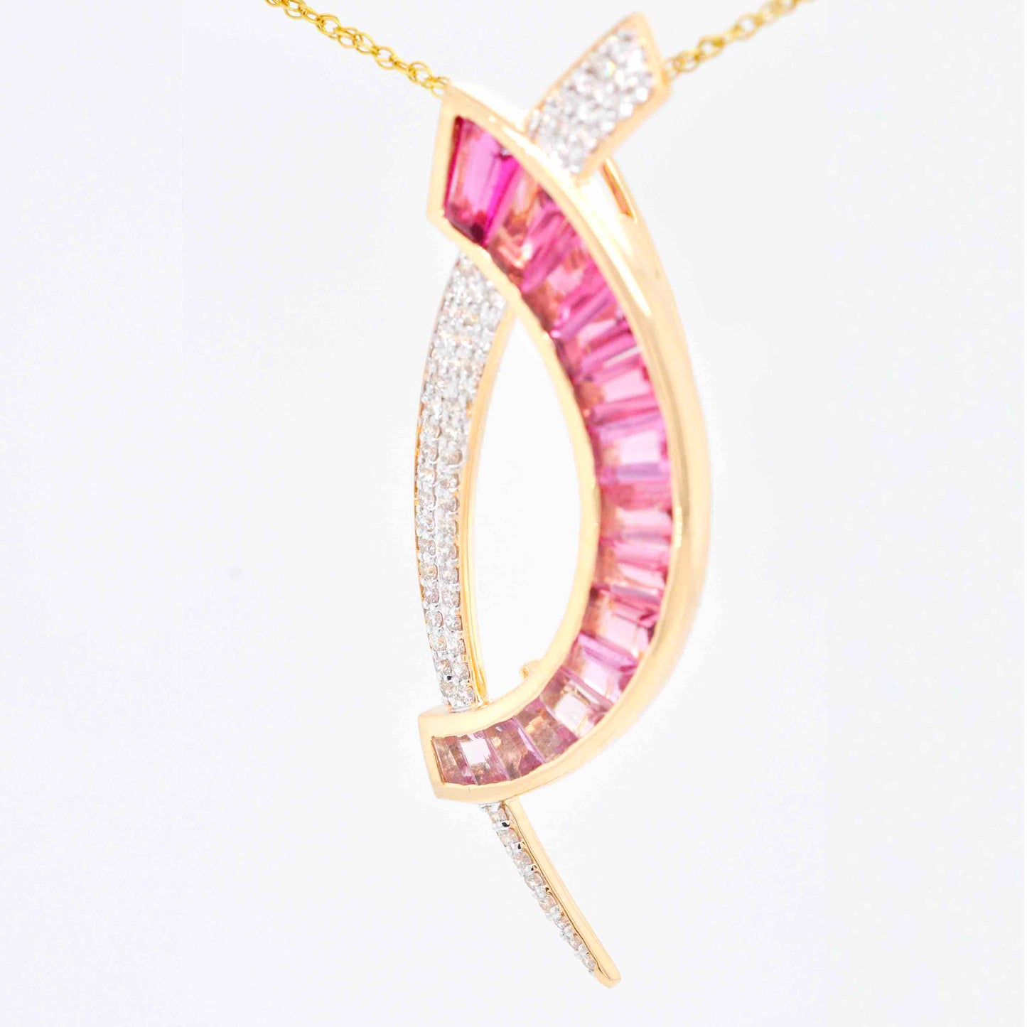 Pink Tourmaline Gemstone Pendant