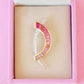 18K Gold "D" Channel-Set Pink Tourmaline Diamond Pendant Brooch - Vaibhav Dhadda Jewelry