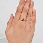 Oval ruby jewelry