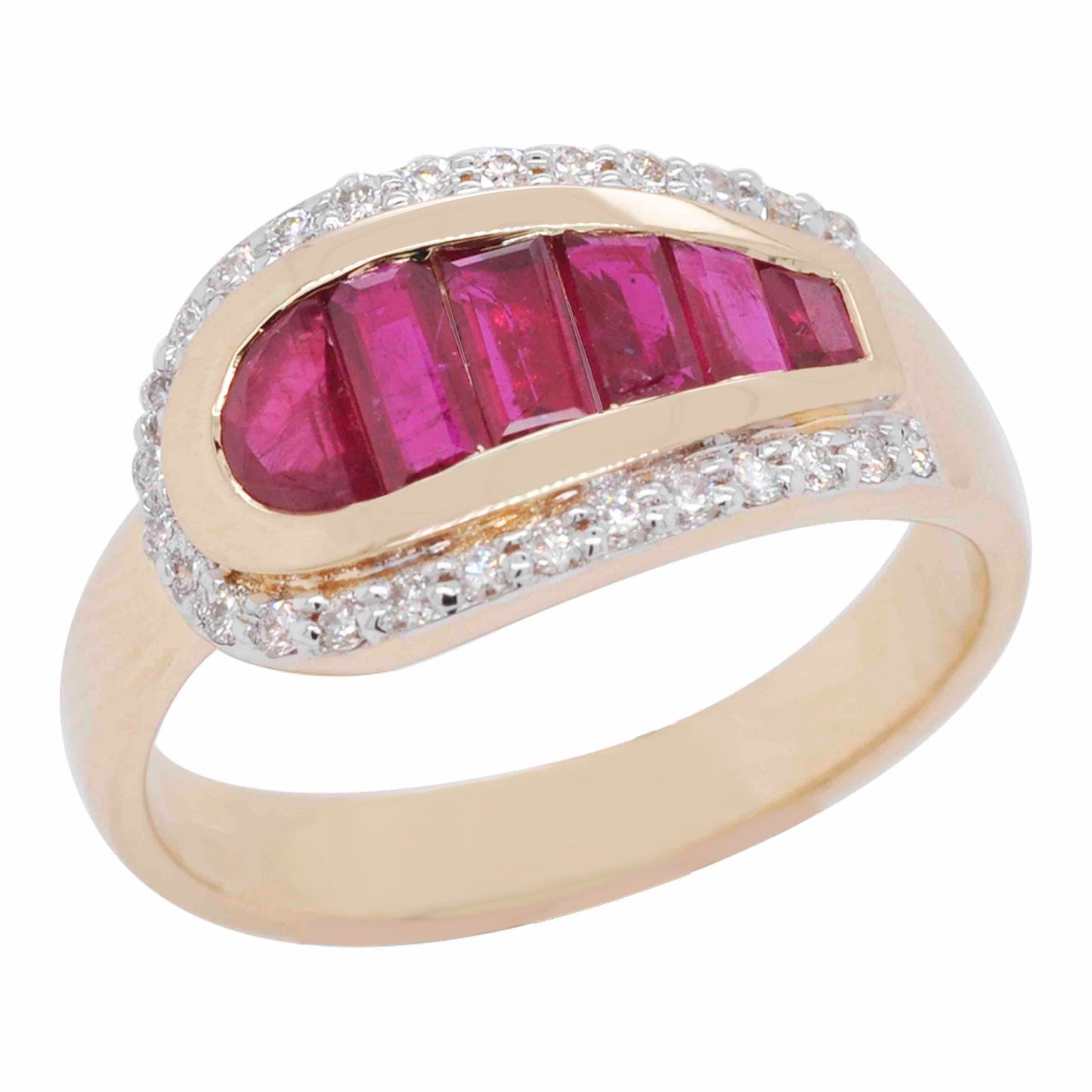 ruby art deco ring