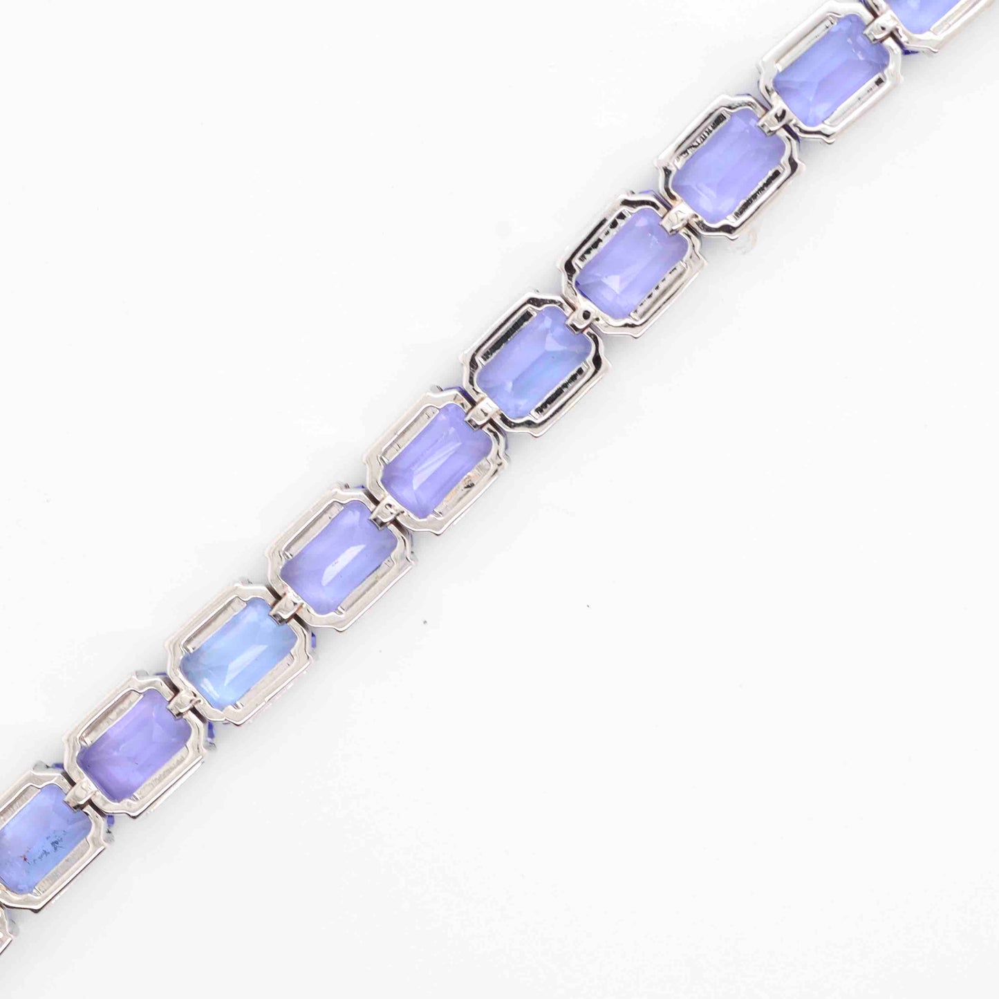 Tanzanite tennis bracelet yellow gold