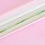 18K Gold Gradient Tsavorite Art Deco Tennis Line Bracelet - Vaibhav Dhadda Jewelry