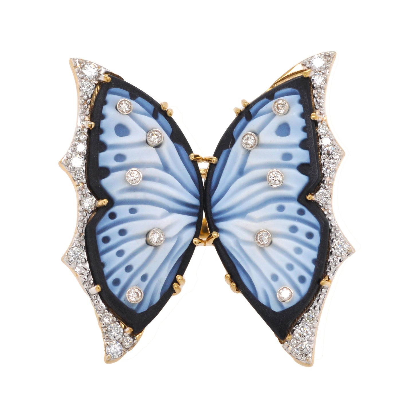 blue butterfly ring