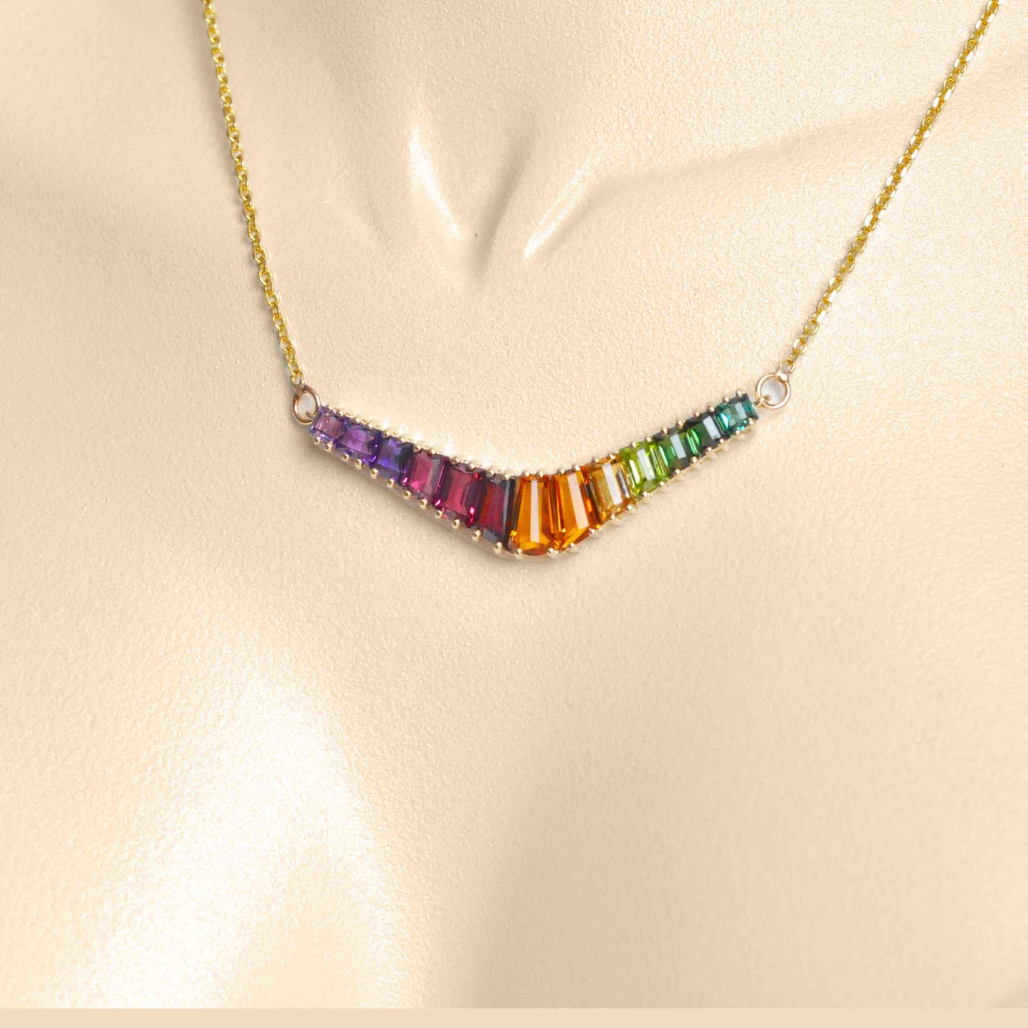 v letter pendant