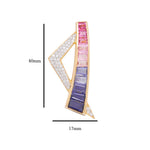 Pink and blue gemstone necklace