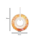 Gold sapphire necklace