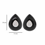 18K Gold Black ONYX Diamond Stud Earrings - Vaibhav Dhadda Jewelry