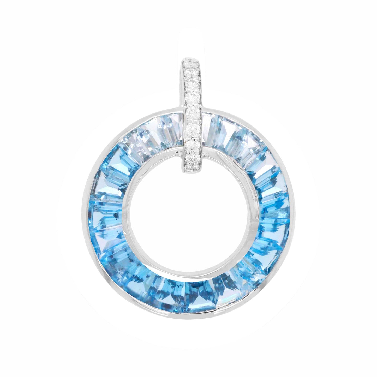 blue topaz pendant