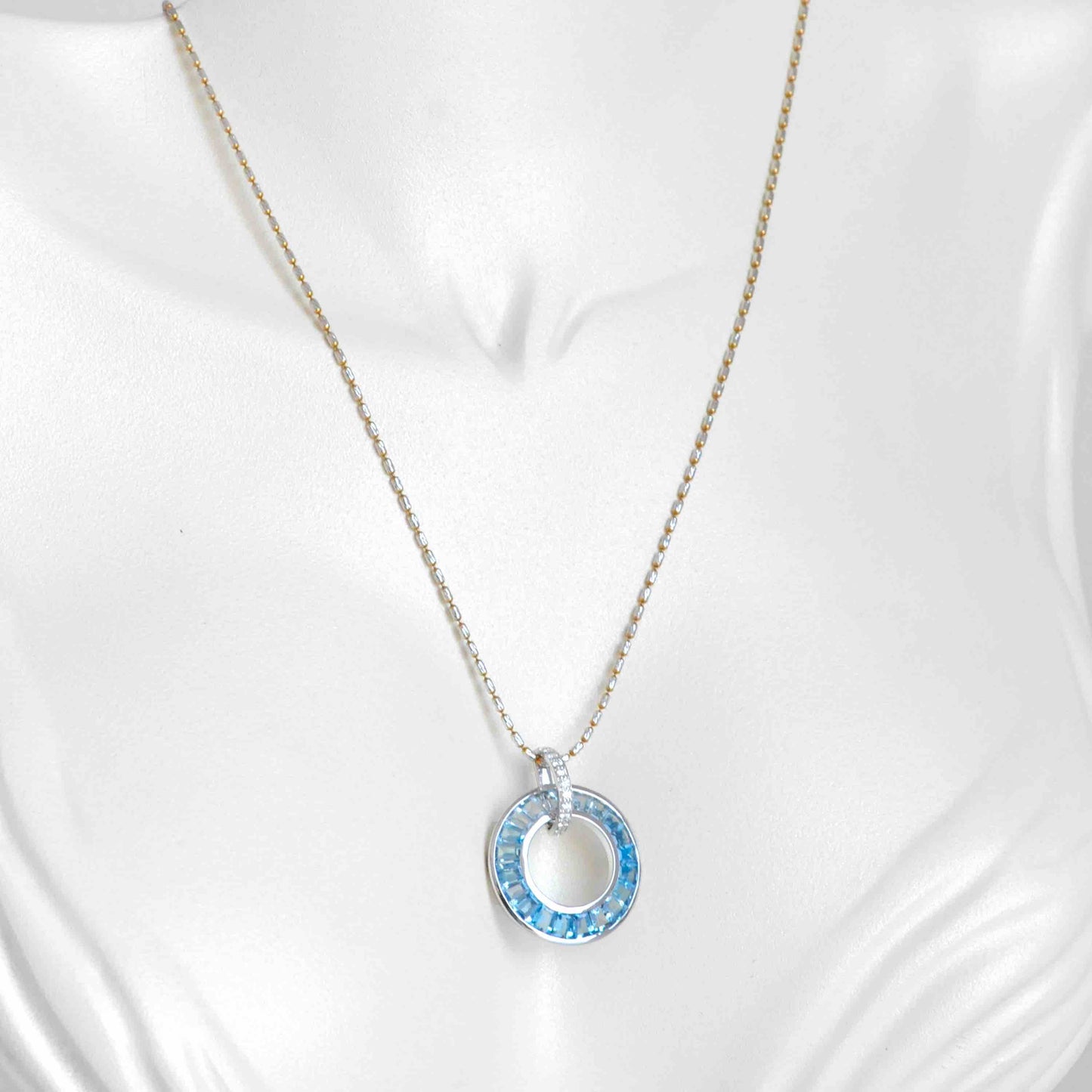 london blue topaz necklace