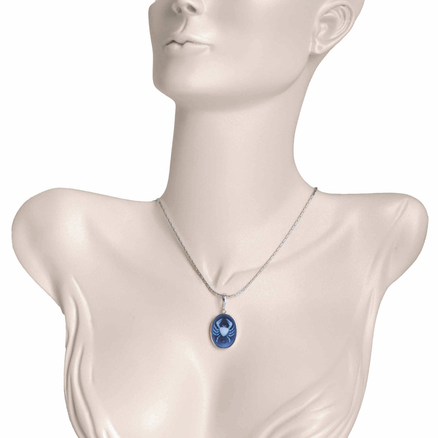 Krebs-Cameo-Sternzeichen-Anhänger