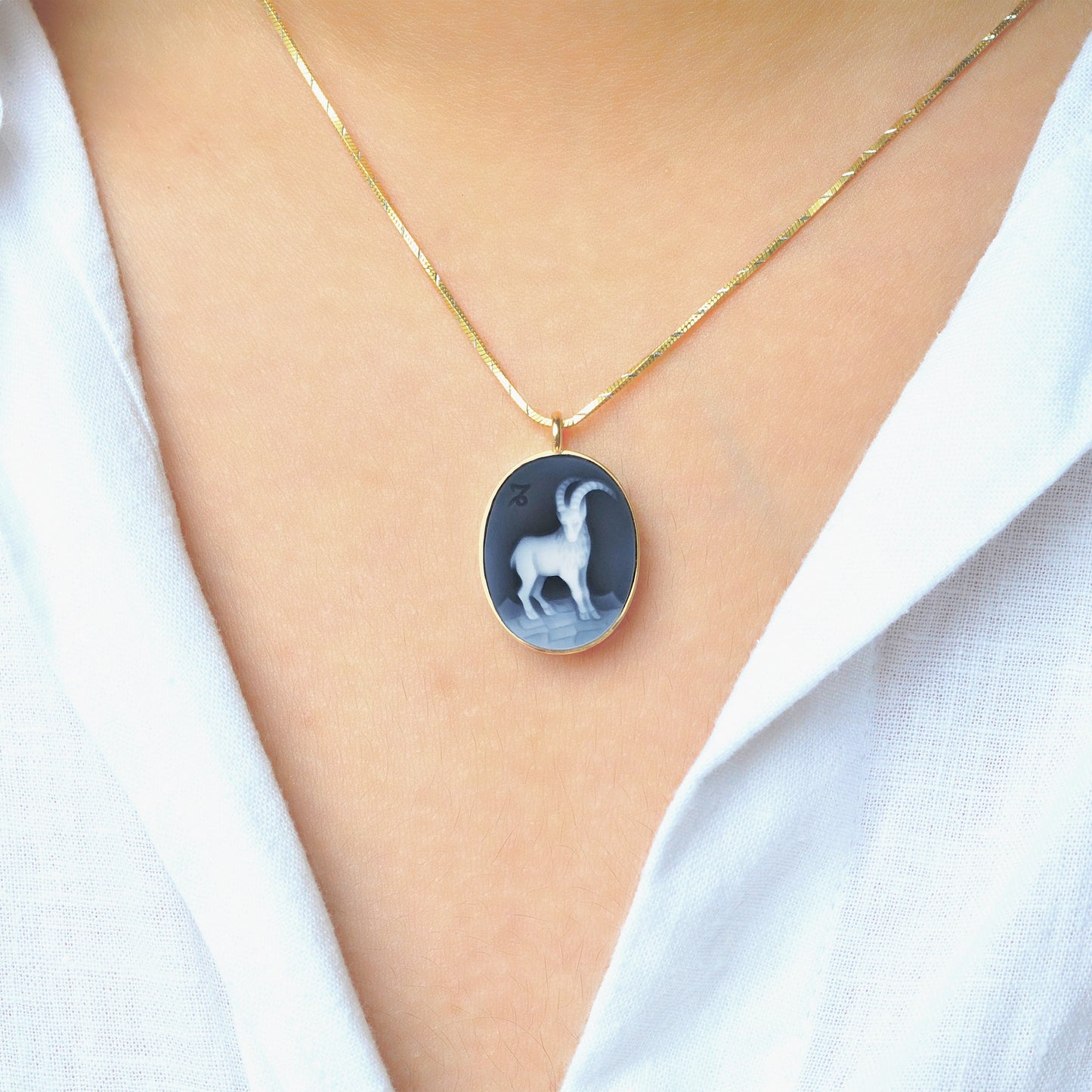 gold zodiac necklace