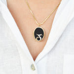 zodiac sign necklace gold