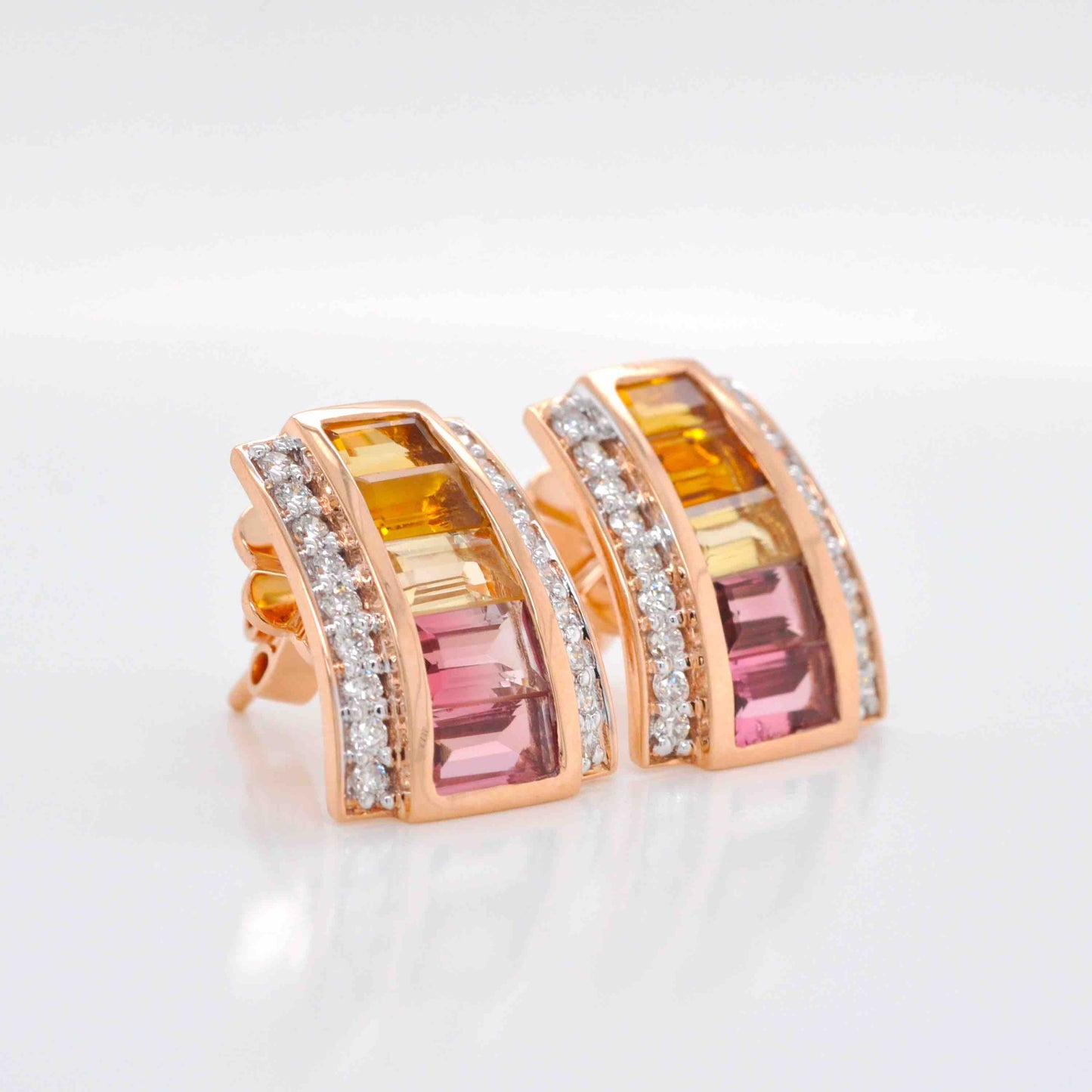 citrine drop earrings