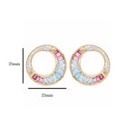 Pink tourmaline earrings