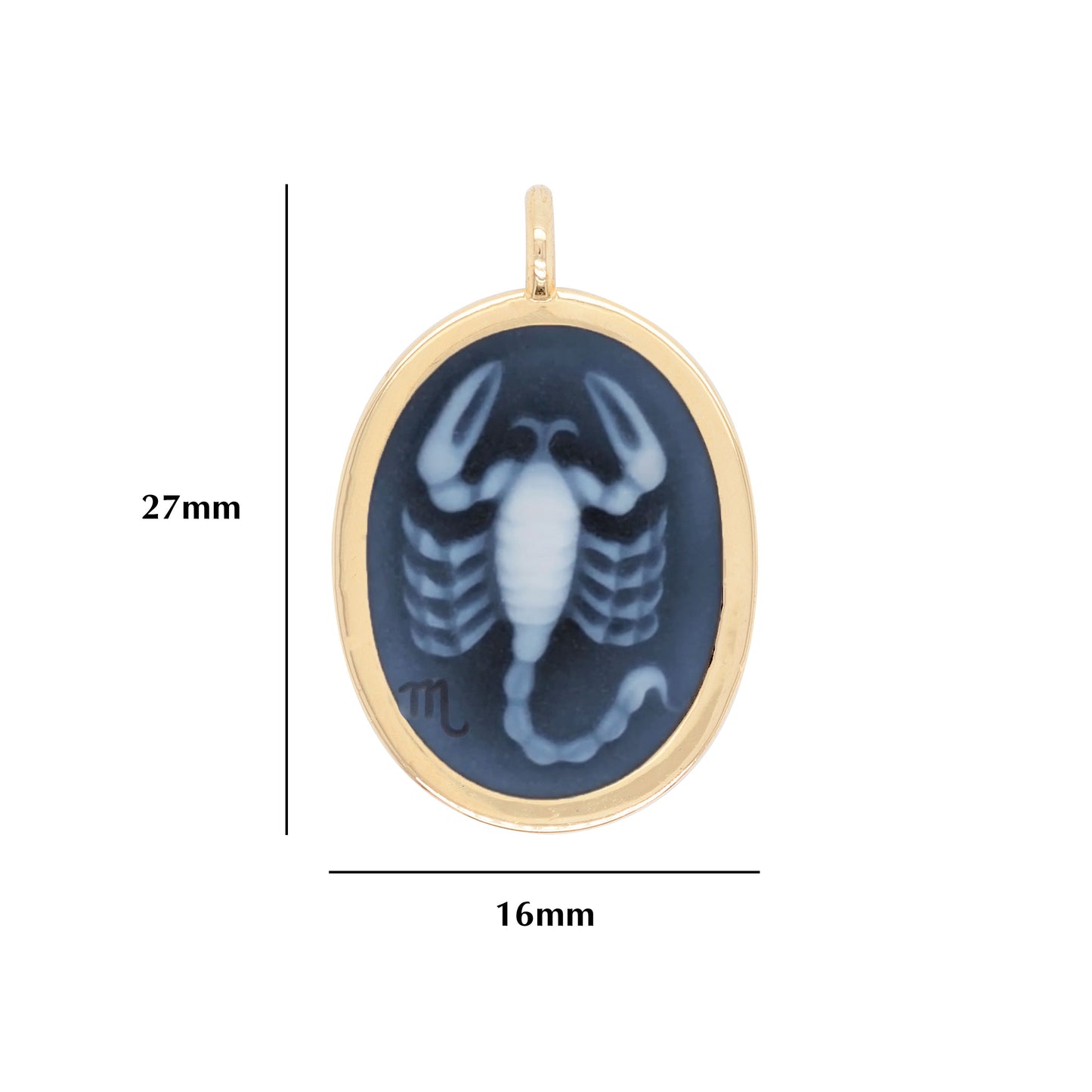 Zodiac Scorpio Reversible Pendant