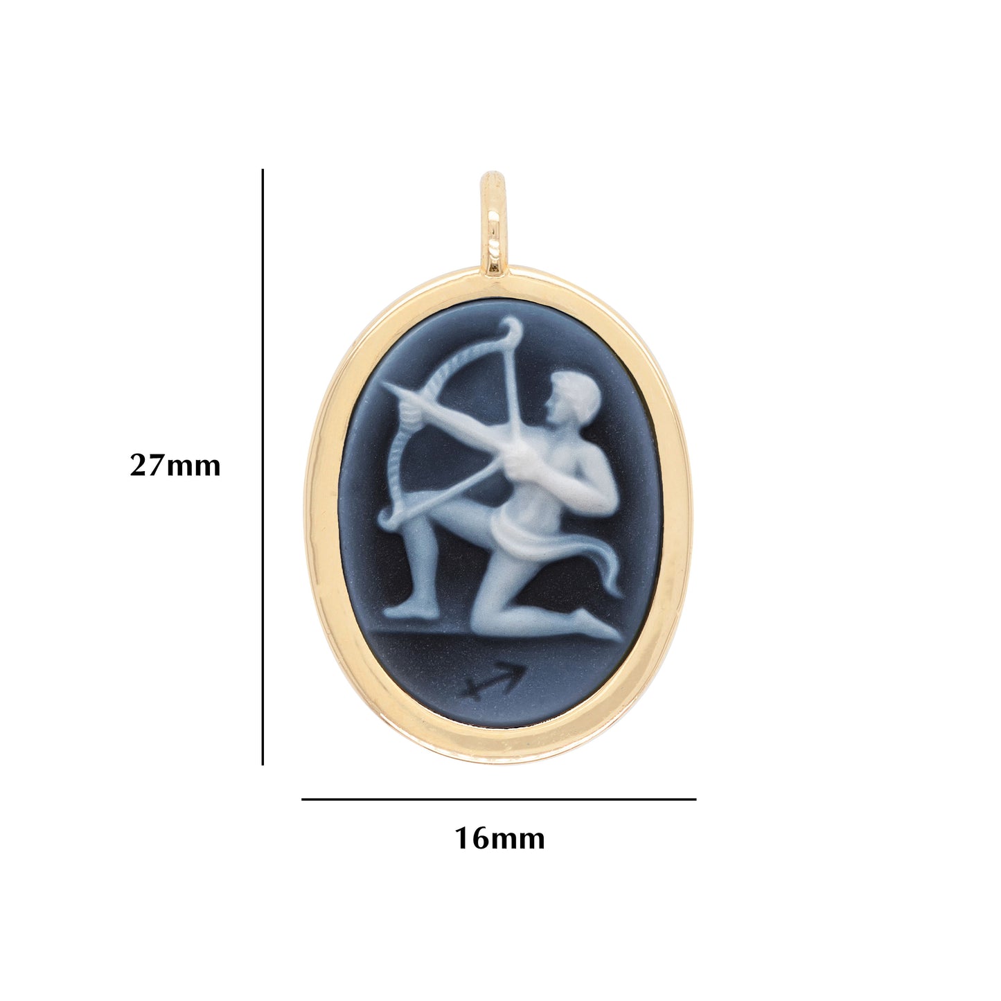 Zodiac Sagittarius Reversible Pendant
