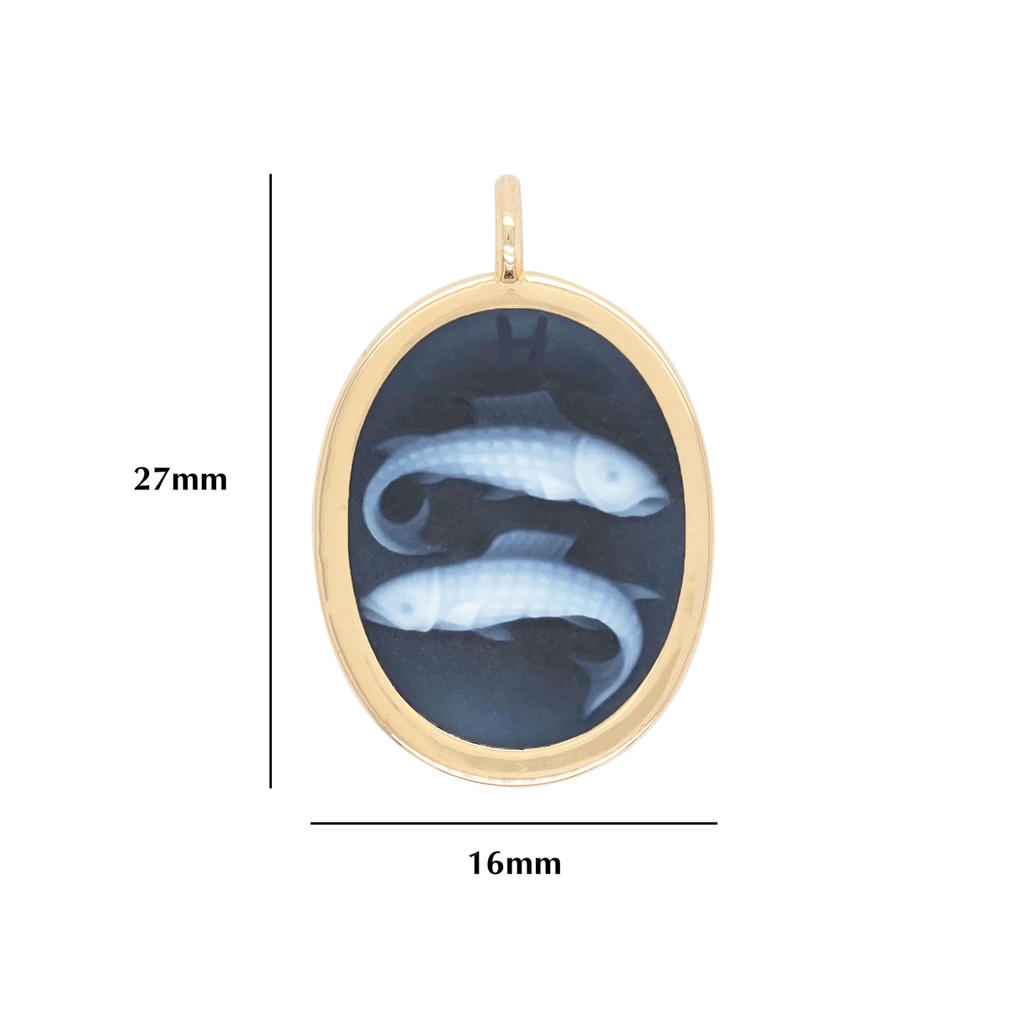 Zodiac Pisces Reversible Pendant