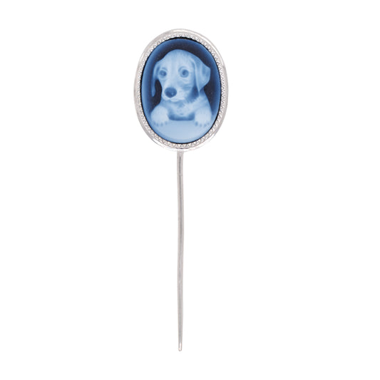 Cameo Dog Lapel Pin