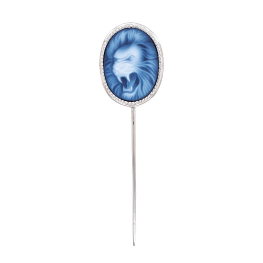 Cameo Lion Lapel Pin