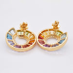 18k gold earrings