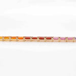 18K Gold Octagon Rainbow Tennis Line Bracelet - Vaibhav Dhadda Jewelry