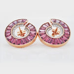 natural gemstone studs