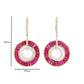 ruby gemstone earrings design