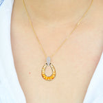 natural citrine pendant