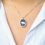 14k gold zodiac necklace