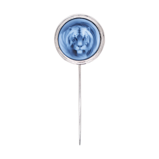 Cameo Tiger Lapel Pin