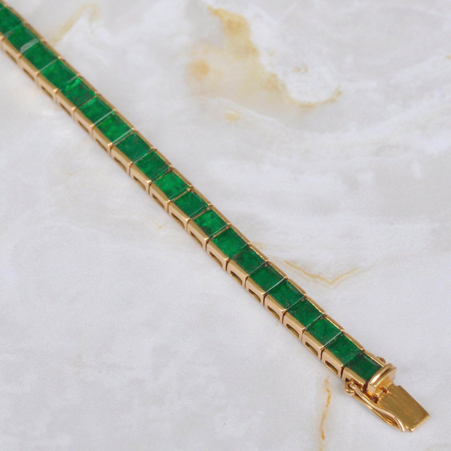 Buy Green Tennis Bracelet