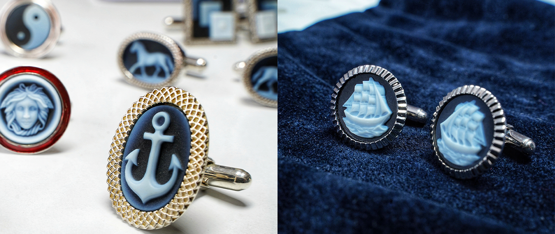 Silver & Gold Cufflinks - Vaibhav Dhadda Jewelry
