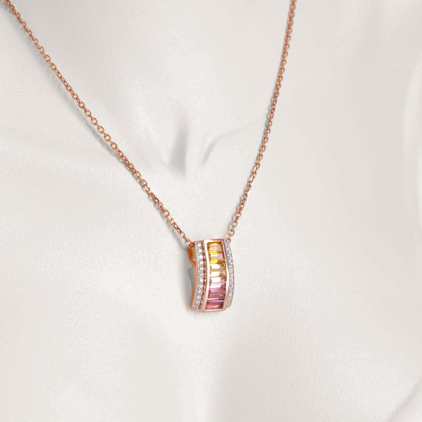 pink tourmaline pendant