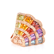 Rainbow Cocktail Ring