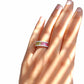 18K Gold Bi Color Tourmaline Diamond Band Ring - Vaibhav Dhadda Jewelry