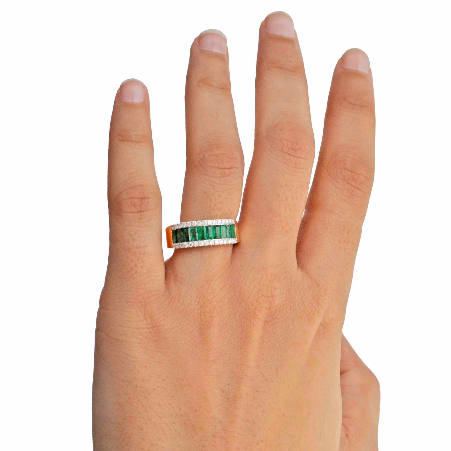 emerald eternity band