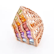 Rainbow Cocktail Ring