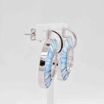 blue topaz stud earrings