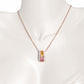 18K Gold Citrine Pink Tourmaline Pyramid Diamond Set - Vaibhav Dhadda Jewelry