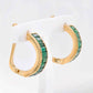 18K Gold Zambian Emerald Baguette Earrings - Vaibhav Dhadda Jewelry