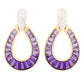 Doorknocker Amethyst Earrings