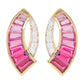 pink tourmaline and diamond earrings