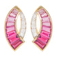 pink tourmaline and diamond earrings