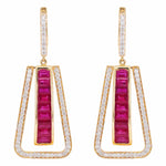 Ruby earrings