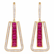 Ruby earrings